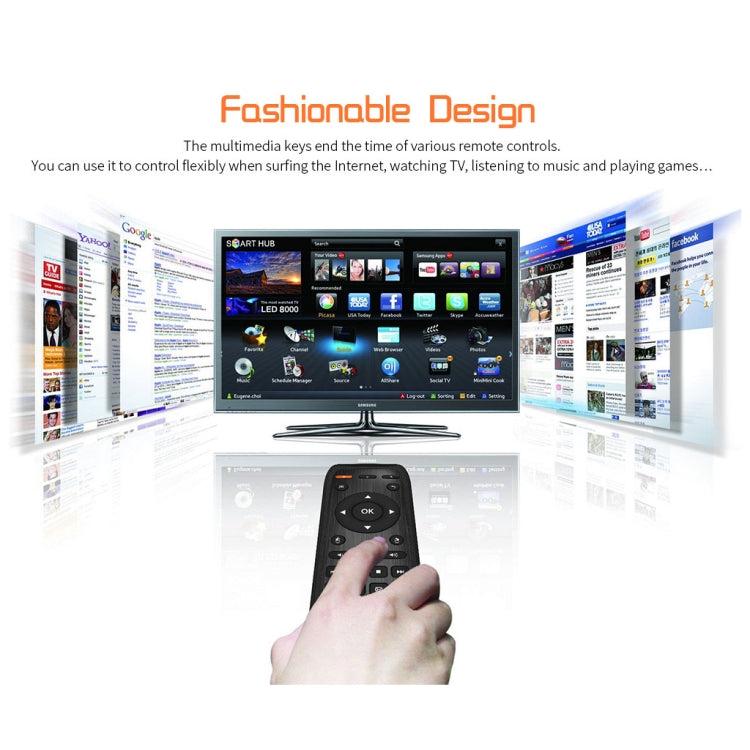 KB-91S 2.4GHz Keyboard Fly Mouse Rechargeable Remote Control for Android TV BOX PC Tablet