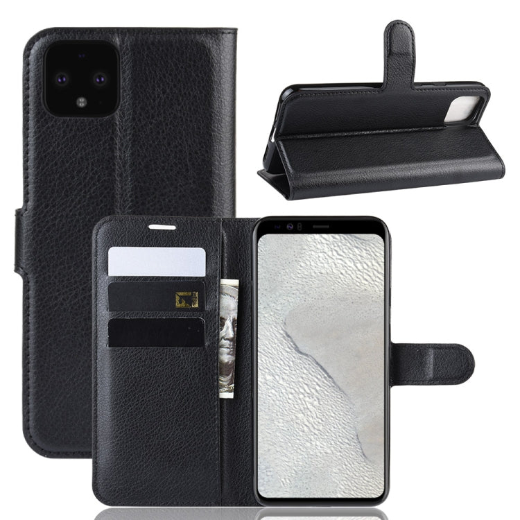 Litchi Texture Horizontal Flip Leather Case for Google Pixel 4 XL, with Wallet & Holder & Card Slots
