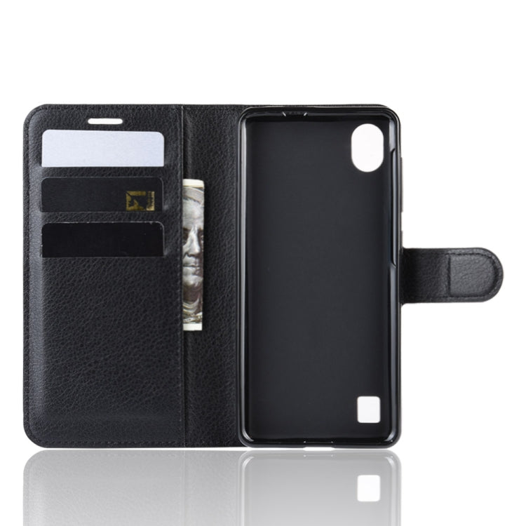 Litchi Texture Horizontal Flip Leather Case for ZTE Blade A5 (2019), with Wallet & Holder & Card Slots