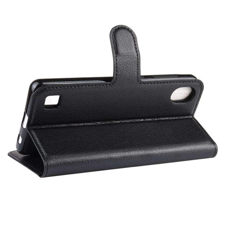 Litchi Texture Horizontal Flip Leather Case for ZTE Blade A5 (2019), with Wallet & Holder & Card Slots