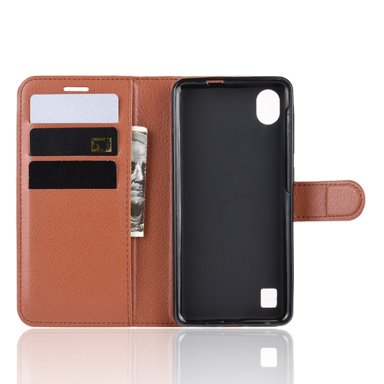 Litchi Texture Horizontal Flip Leather Case for ZTE Blade A5 (2019), with Wallet & Holder & Card Slots
