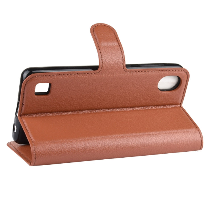 Litchi Texture Horizontal Flip Leather Case for ZTE Blade A5 (2019), with Wallet & Holder & Card Slots