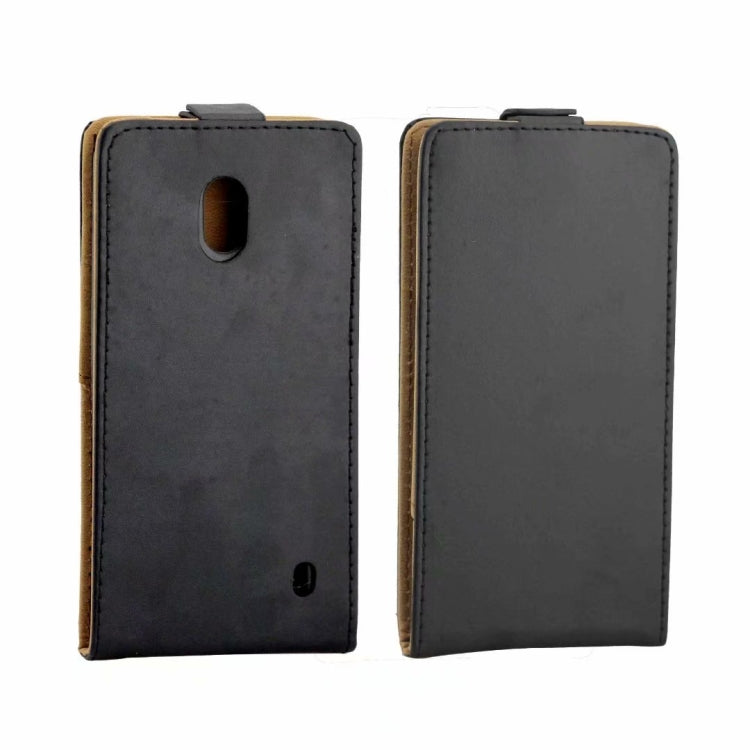 Business Style Vertical Flip TPU Leather Case with Card Slot For Nokia2.2(black)