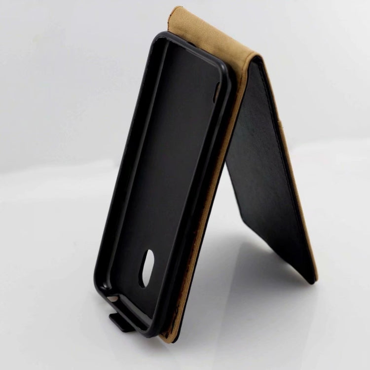 Business Style Vertical Flip TPU Leather Case with Card Slot For Nokia2.2(black)