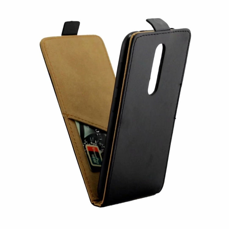 Business Style Vertical Flip TPU Leather Case with Card Slot For Nokia4.2(black)