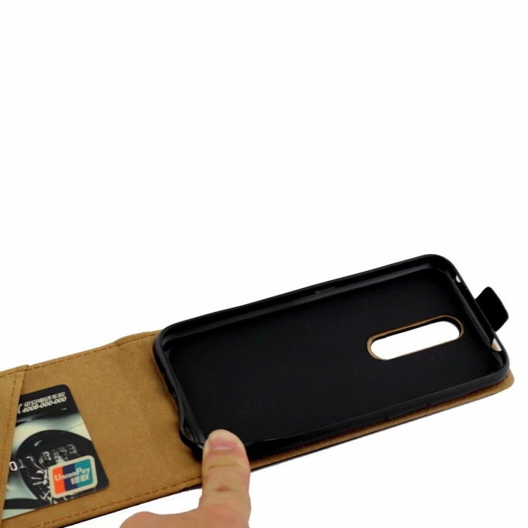 Business Style Vertical Flip TPU Leather Case with Card Slot For Nokia4.2(black)