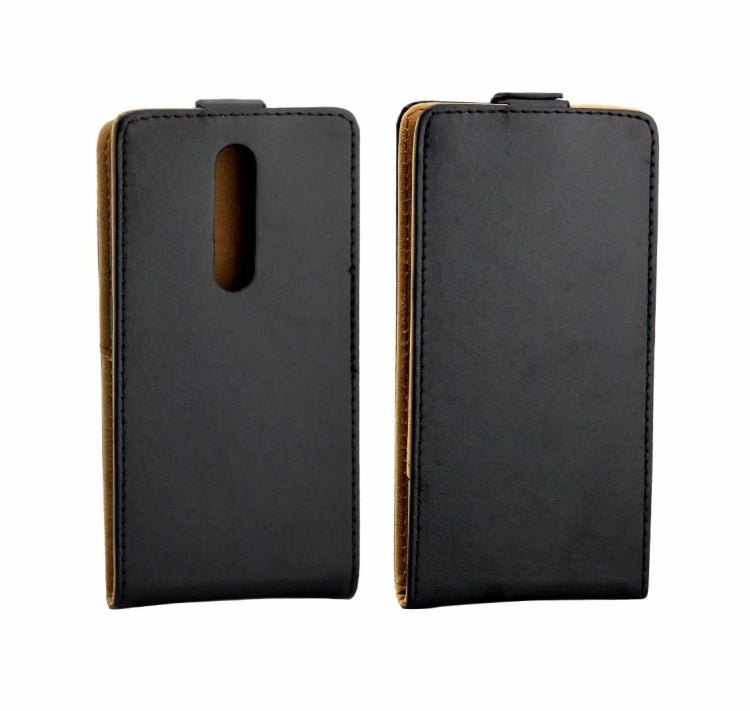 Business Style Vertical Flip TPU Leather Case with Card Slot For Alcatel 3(2019)(black)