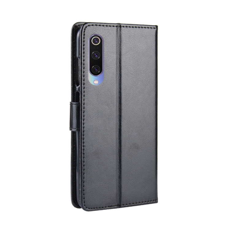 Retro Crazy Horse Texture Horizontal Flip Leather Case for Xiaomi Mi CC 9 / Xiaomi Mi CC 9 mt Meitu Edition , with Holder & Card Slots & Photo Frame
