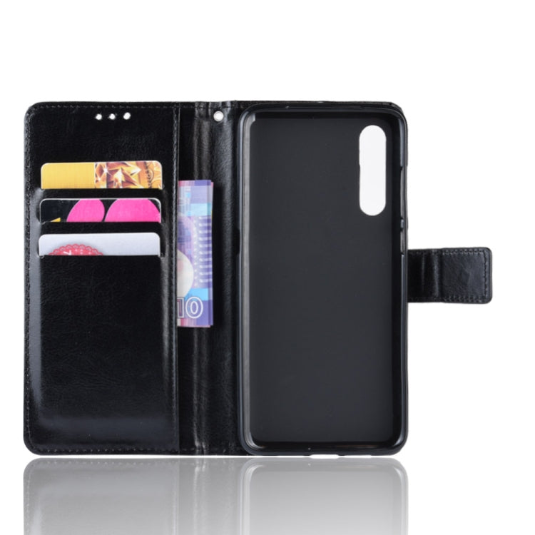 Retro Crazy Horse Texture Horizontal Flip Leather Case for Xiaomi Mi CC 9 / Xiaomi Mi CC 9 mt Meitu Edition , with Holder & Card Slots & Photo Frame