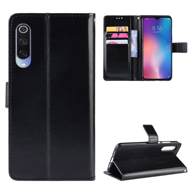 Retro Crazy Horse Texture Horizontal Flip Leather Case for Xiaomi Mi CC 9 / Xiaomi Mi CC 9 mt Meitu Edition , with Holder & Card Slots & Photo Frame