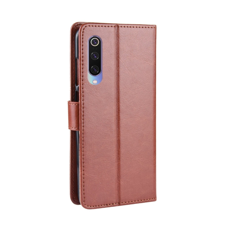 Retro Crazy Horse Texture Horizontal Flip Leather Case for Xiaomi Mi CC 9 / Xiaomi Mi CC 9 mt Meitu Edition , with Holder & Card Slots & Photo Frame