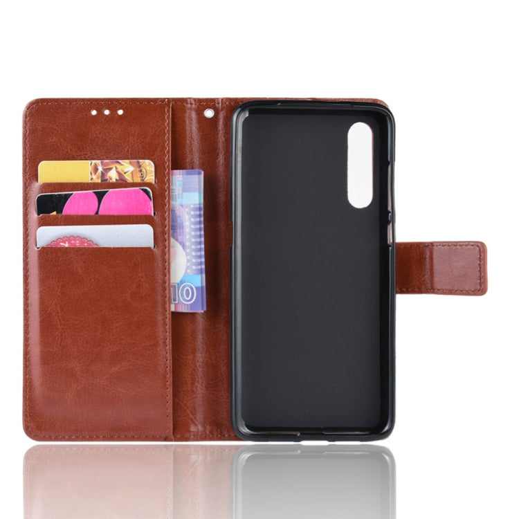 Retro Crazy Horse Texture Horizontal Flip Leather Case for Xiaomi Mi CC 9 / Xiaomi Mi CC 9 mt Meitu Edition , with Holder & Card Slots & Photo Frame