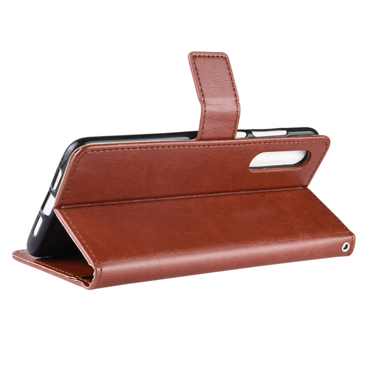 Retro Crazy Horse Texture Horizontal Flip Leather Case for Xiaomi Mi CC 9 / Xiaomi Mi CC 9 mt Meitu Edition , with Holder & Card Slots & Photo Frame