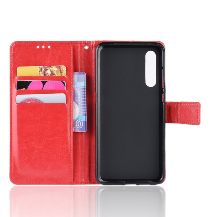 Retro Crazy Horse Texture Horizontal Flip Leather Case for Xiaomi Mi CC 9 / Xiaomi Mi CC 9 mt Meitu Edition , with Holder & Card Slots & Photo Frame