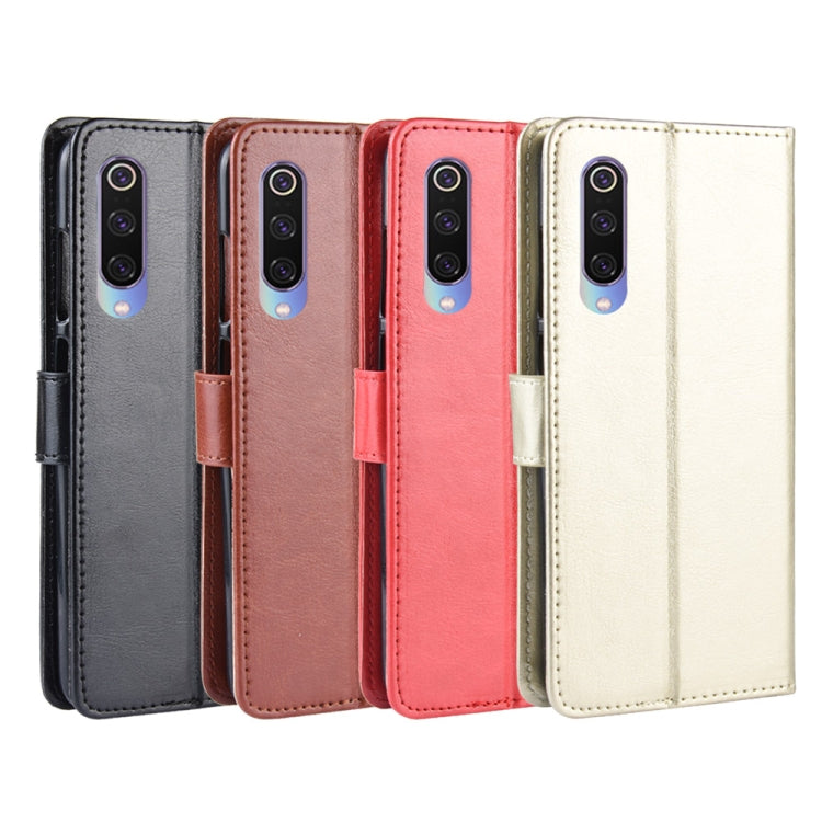 Retro Crazy Horse Texture Horizontal Flip Leather Case for Xiaomi Mi CC 9 / Xiaomi Mi CC 9 mt Meitu Edition , with Holder & Card Slots & Photo Frame