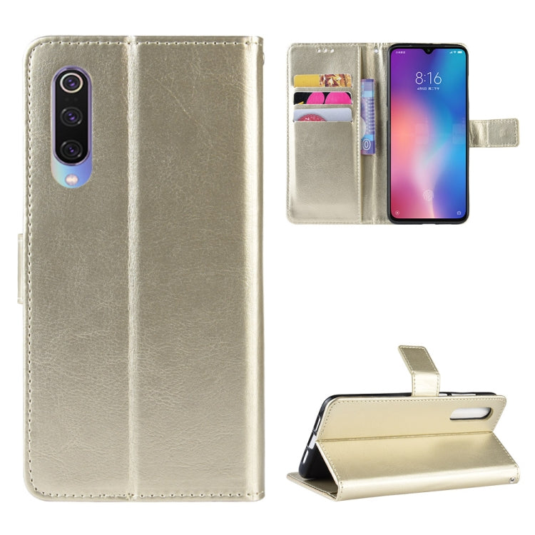 Retro Crazy Horse Texture Horizontal Flip Leather Case for Xiaomi Mi CC 9 / Xiaomi Mi CC 9 mt Meitu Edition , with Holder & Card Slots & Photo Frame