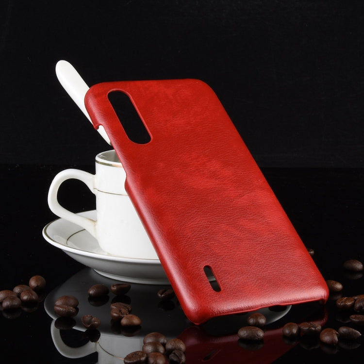 Shockproof Litchi Texture PC + PU Case For Xiaomi Mi CC9/Xiaomi Mi CC9mt Meitu Edition
