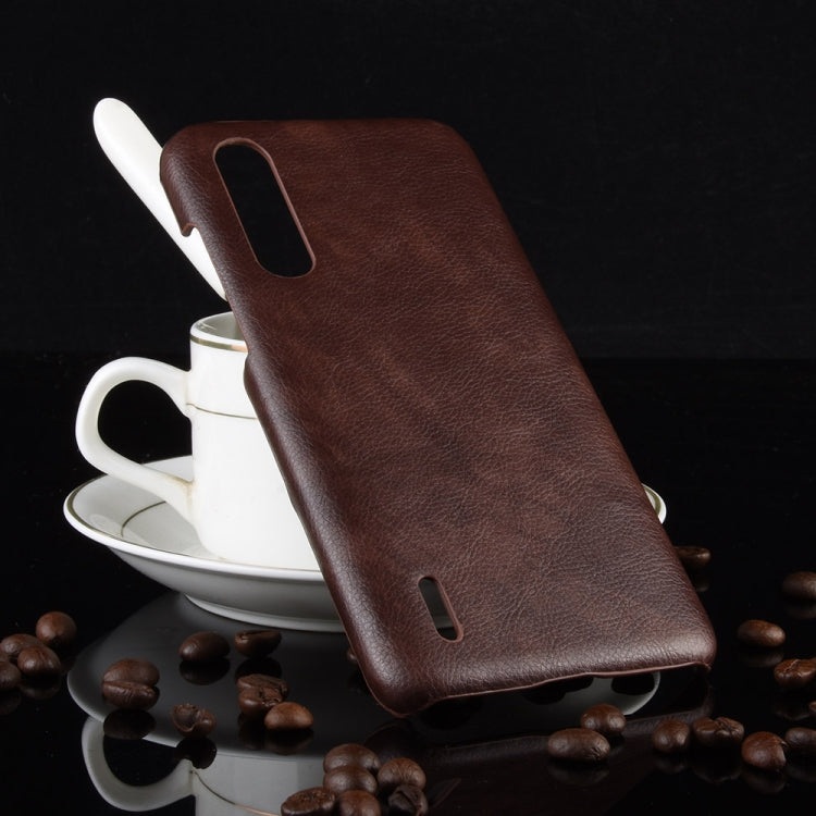 Shockproof Litchi Texture PC + PU Case For Xiaomi Mi CC9/Xiaomi Mi CC9mt Meitu Edition