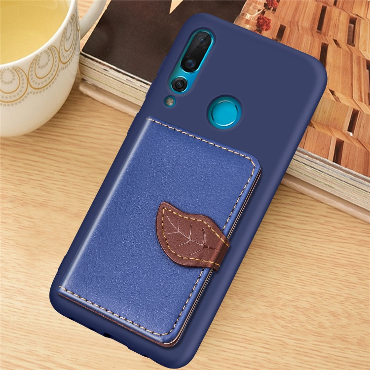 Litchi Pattern Card Bag Wallet Bracket + TPU Phone Case with Card Slot Wallet Bracket Function For Huawei Nove 4