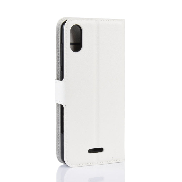 Litchi Texture Horizontal Flip Leather Case for WIKO Y80, with Wallet & Holder & Card Slots