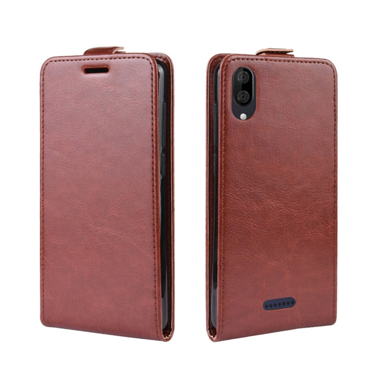 Crazy Horse Vertical Flip Leather Protective Case for WIKO Y80