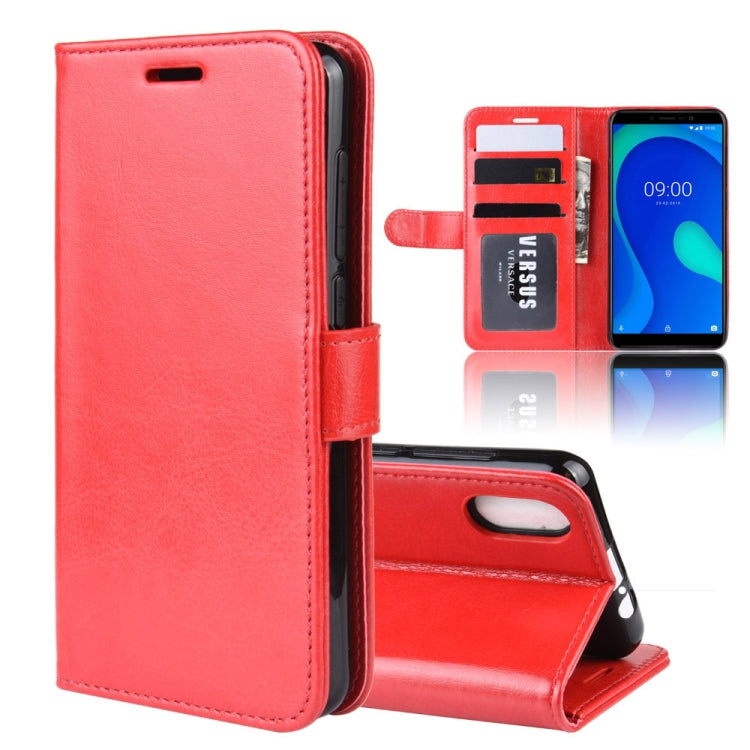 R64 Texture Single Fold Horizontal Flip Leather Case for WIKO Y80, with Holder & Card Slots & Wallet