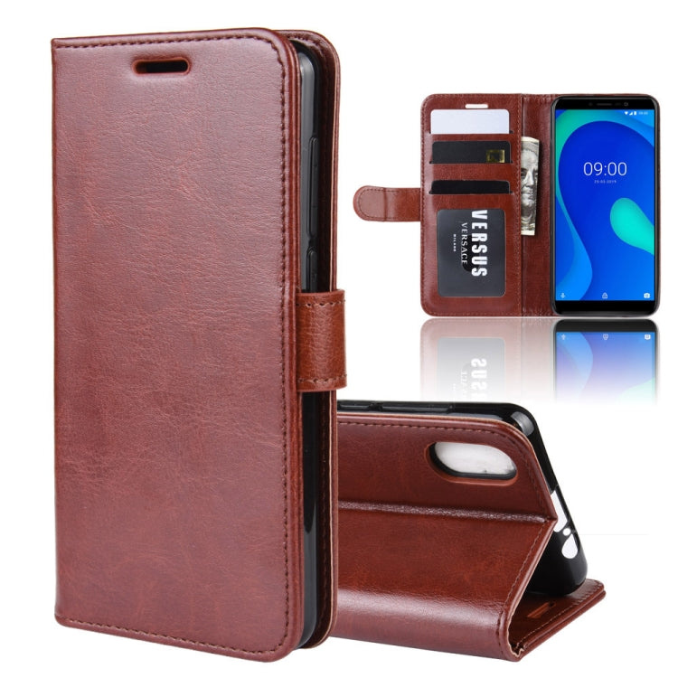 R64 Texture Single Fold Horizontal Flip Leather Case for WIKO Y80, with Holder & Card Slots & Wallet