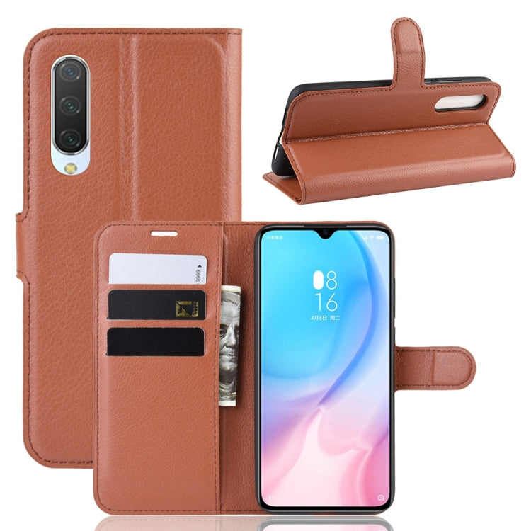 Litchi Texture Horizontal Flip Leather Case for Xiaomi Mi CC9, with Wallet & Holder & Card Slots