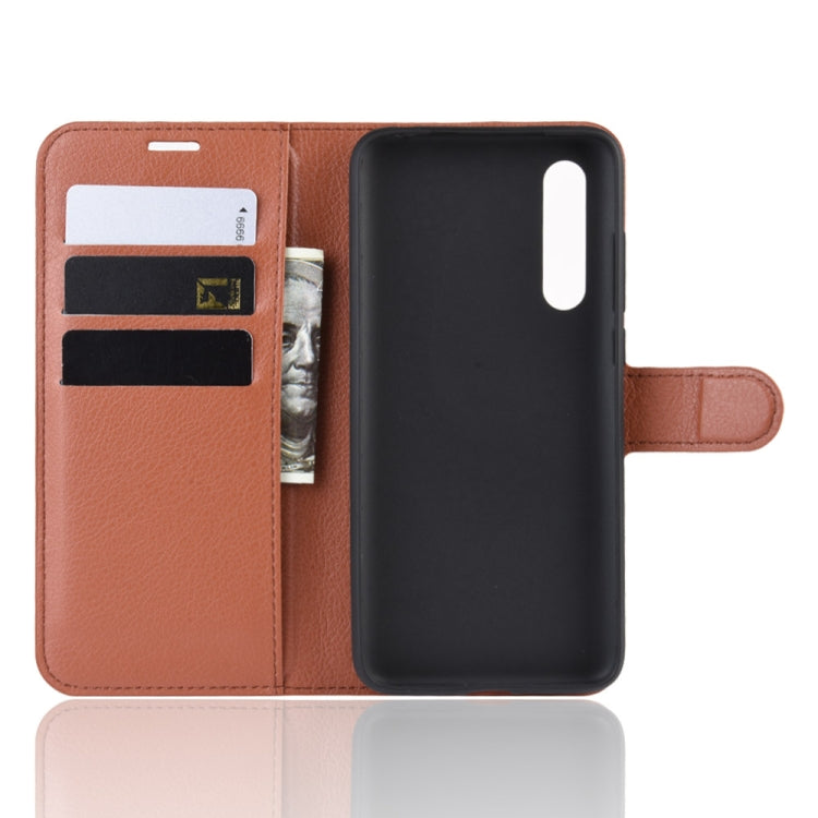 Litchi Texture Horizontal Flip Leather Case for Xiaomi Mi CC9, with Wallet & Holder & Card Slots