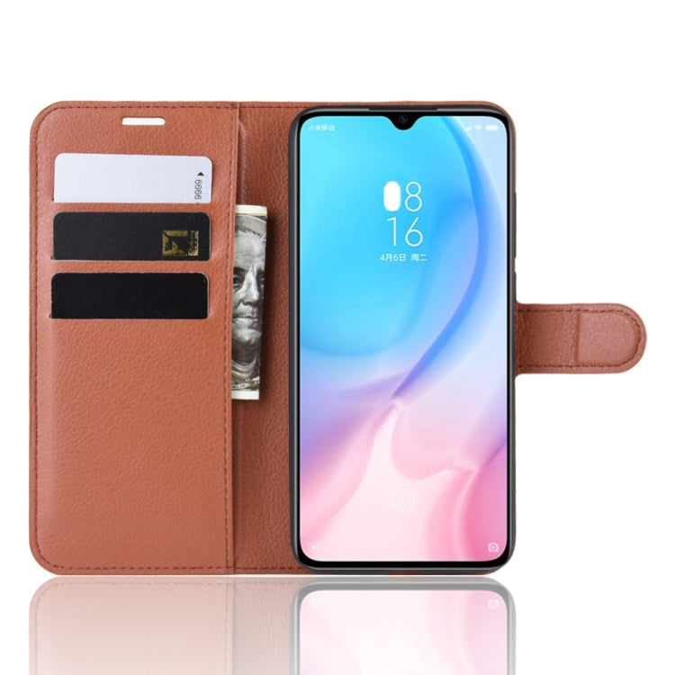 Litchi Texture Horizontal Flip Leather Case for Xiaomi Mi CC9, with Wallet & Holder & Card Slots