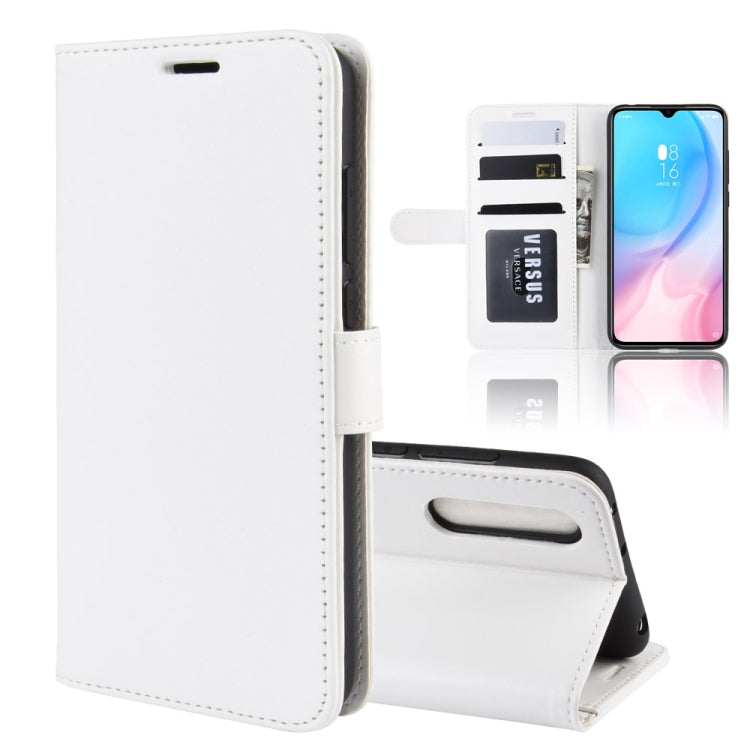 R64 Texture Single Fold Horizontal Flip Leather Case for MI CC9, with Holder & Card Slots & Wallet