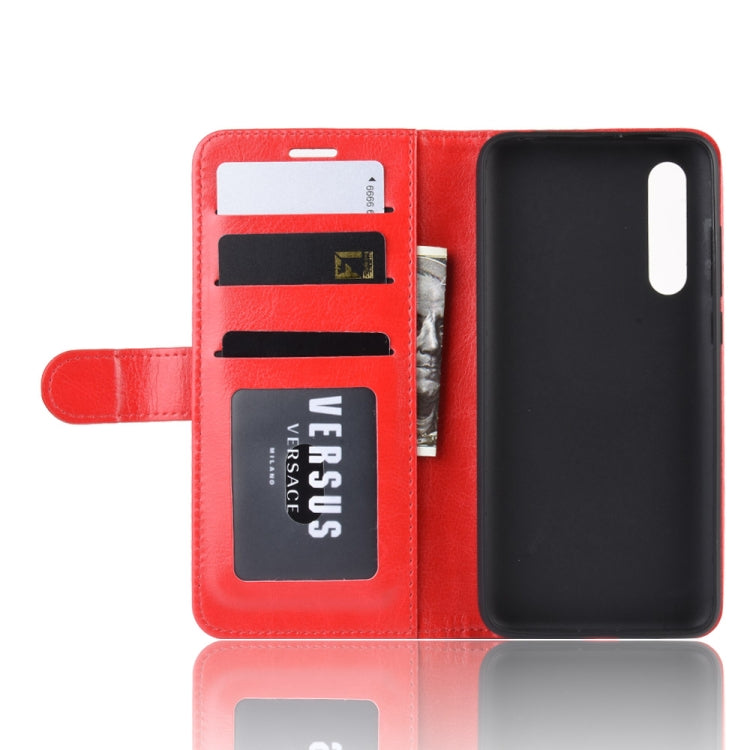 R64 Texture Single Fold Horizontal Flip Leather Case for MI CC9, with Holder & Card Slots & Wallet