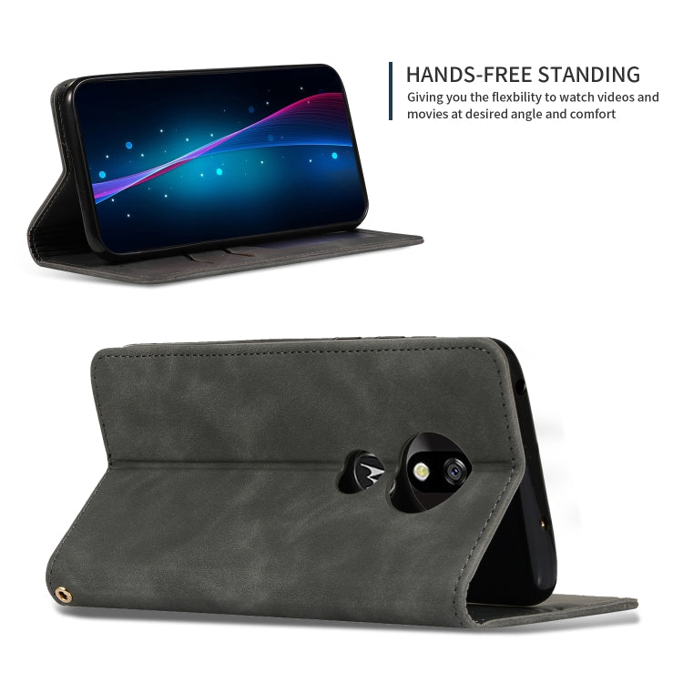 Retro Skin Feel Business Magnetic Horizontal Flip Leather Case for MOTO G7 Play European version