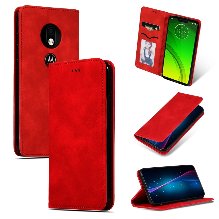 Retro Skin Feel Business Magnetic Horizontal Flip Leather Case for Moto G7 Power European version