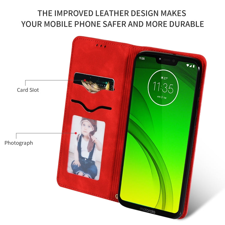 Retro Skin Feel Business Magnetic Horizontal Flip Leather Case for Moto G7 Power European version