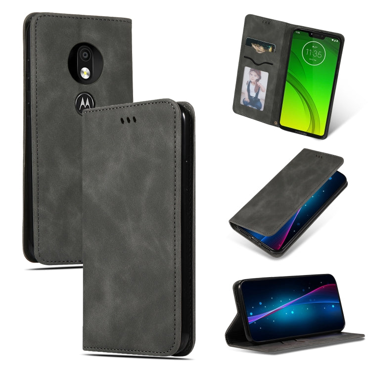 Retro Skin Feel Business Magnetic Horizontal Flip Leather Case for Moto G7 Power European version