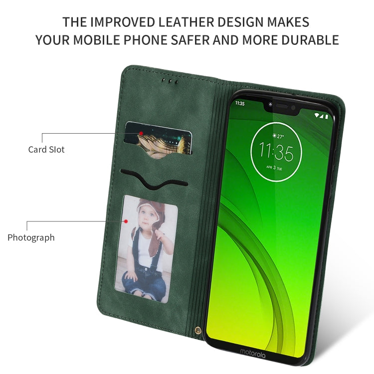 Retro Skin Feel Business Magnetic Horizontal Flip Leather Case for Moto G7 Power European version