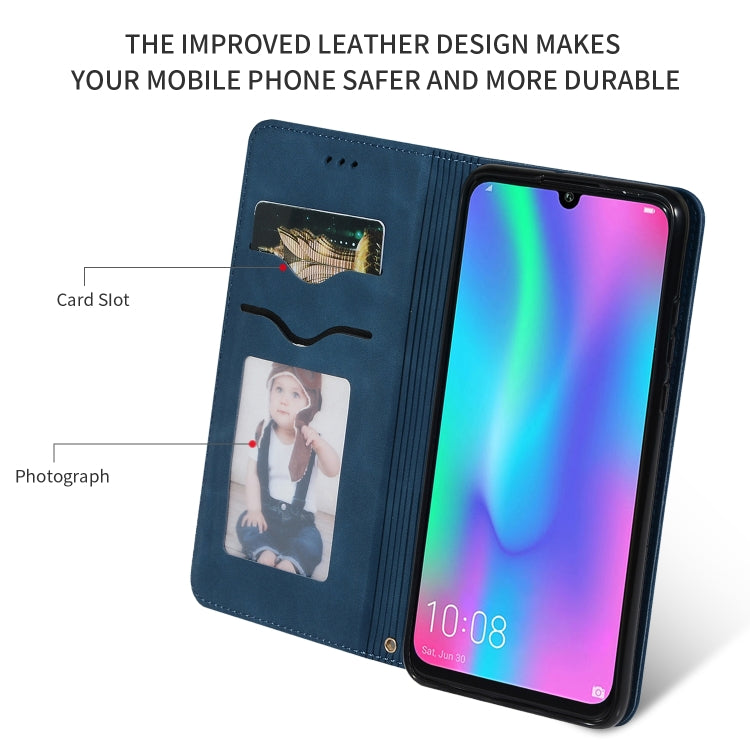 Retro Skin Feel Business Magnetic Horizontal Flip Leather Case for Huawei Honor 10 Lite / Honor 20 Lite / Honor 10i / Honor 20i