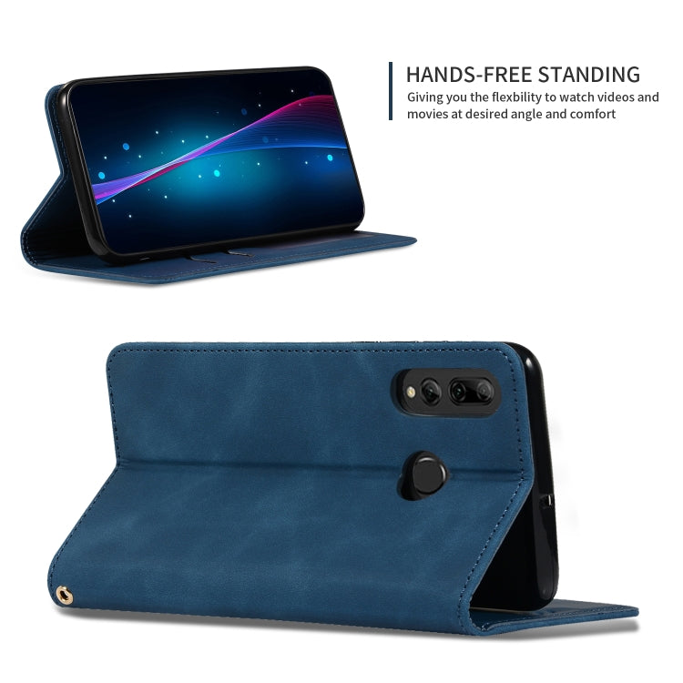 Retro Skin Feel Business Magnetic Horizontal Flip Leather Case for Huawei P Smart 2019 & P Smart Plus 2019