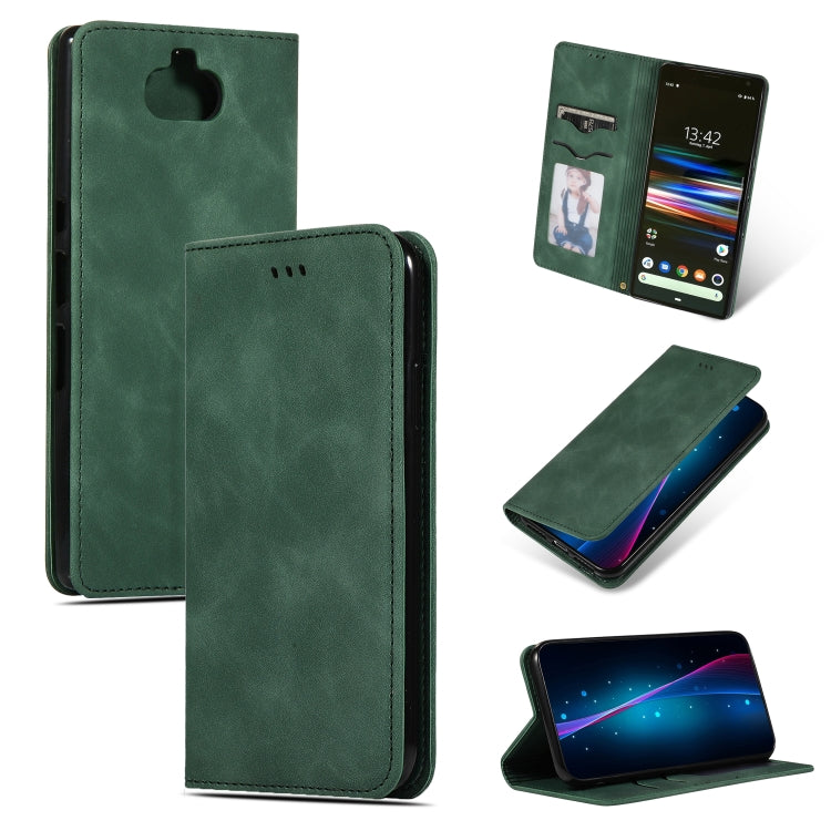 Retro Skin Feel Business Magnetic Horizontal Flip Leather Case for Sony Xperia 10 & Sony Xperia XA3