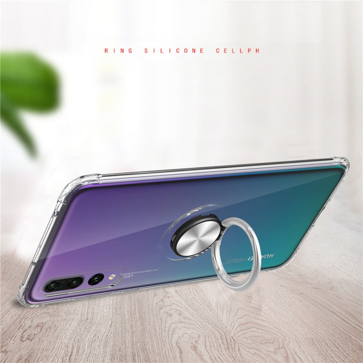 Ultra-thin TPU Protective Case for Huawei P20 Pro , with 360 Degree Rotation Holder