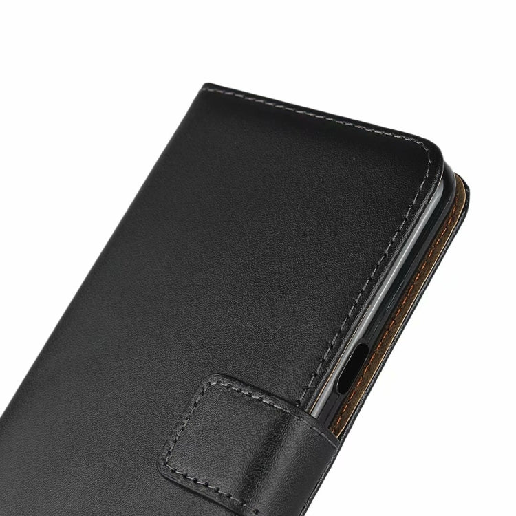 Leather Horizontal Flip Holster for LG G8 with Magnetic Clasp and Bracket and Card Slot and Wallet(Black)