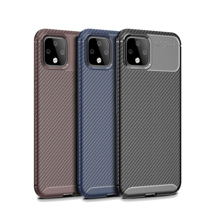 Beetle Series Carbon Fiber Texture Shockproof TPU Case for Google Pixel 4XL