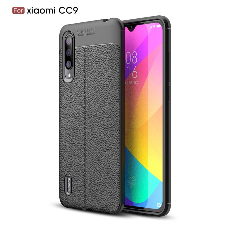 Litchi Texture TPU Shockproof Case for Xiaomi Mi CC9