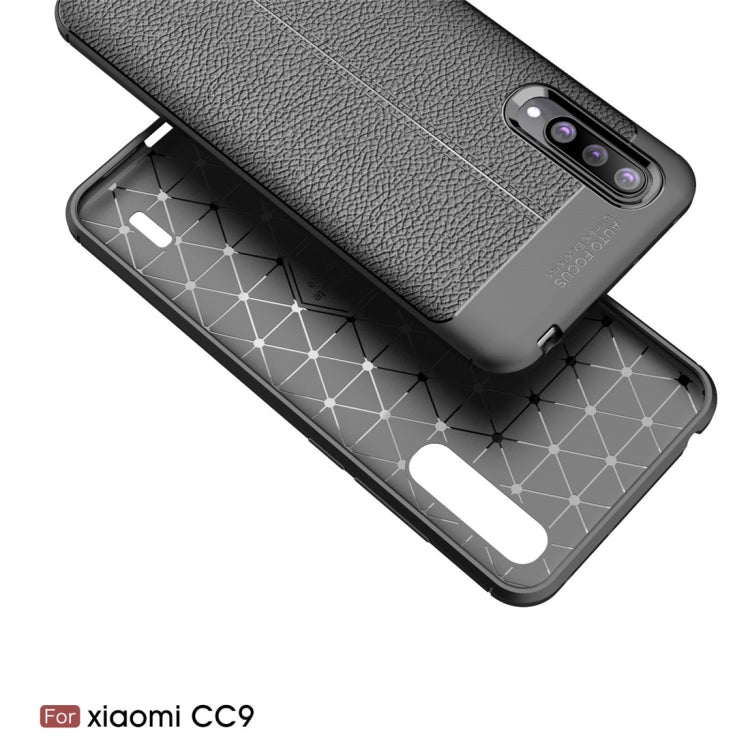 Litchi Texture TPU Shockproof Case for Xiaomi Mi CC9