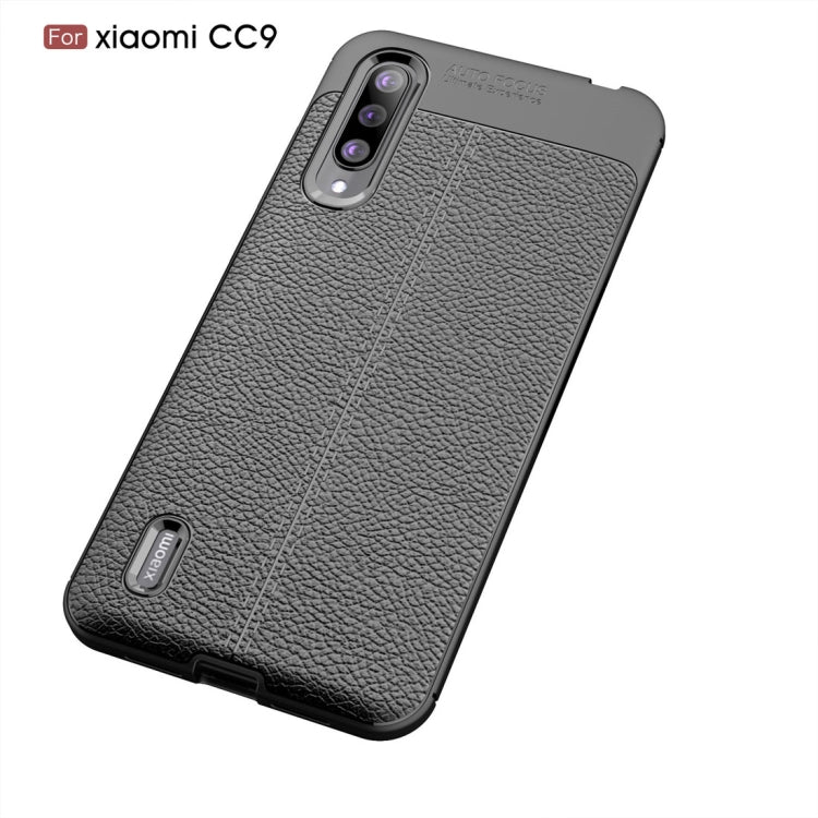 Litchi Texture TPU Shockproof Case for Xiaomi Mi CC9