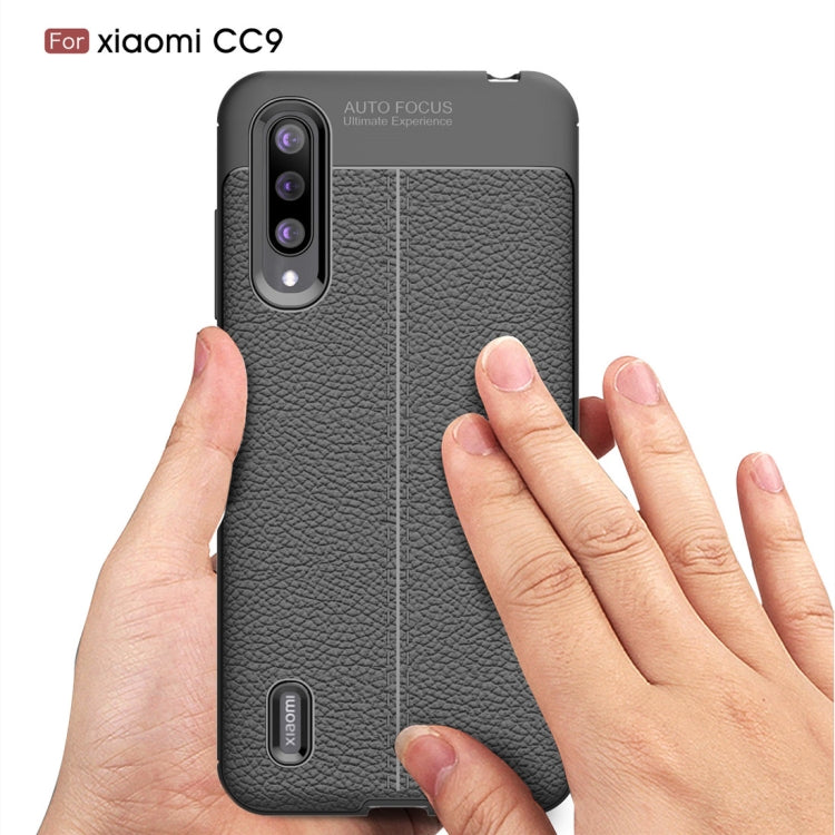 Litchi Texture TPU Shockproof Case for Xiaomi Mi CC9