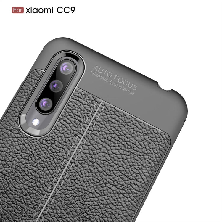 Litchi Texture TPU Shockproof Case for Xiaomi Mi CC9