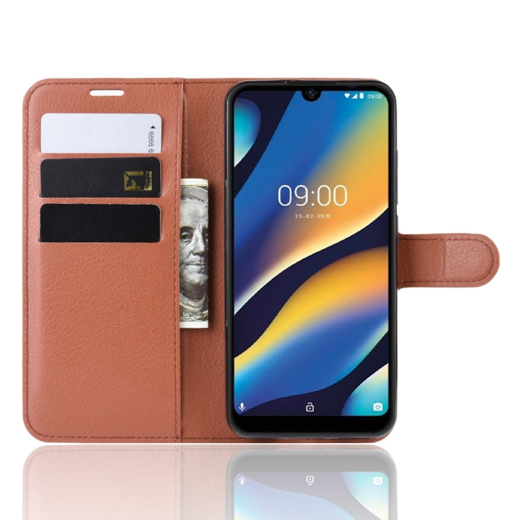 Litchi Texture Horizontal Flip Leather Case for Wiko View 3 Lite, with Wallet & Holder & Card Slots