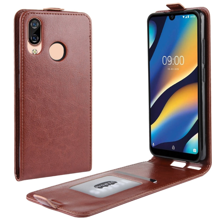Crazy Horse Vertical Flip Leather Protective Case for Wiko View 3 Lite